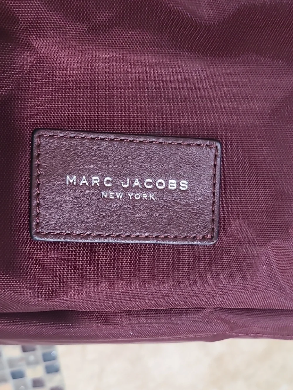 Marc Jacobs Baby Diaper Bag in Burgundy. It does not come With Changing Pad.